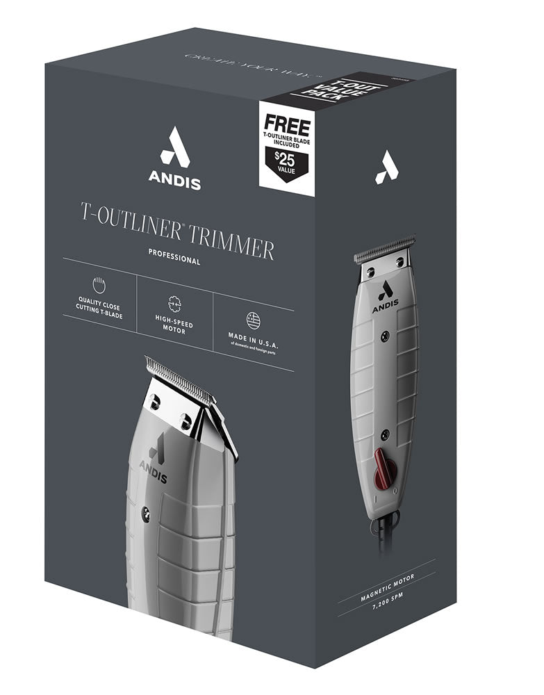 Andis T-Outliner Trimmer w/ FREE Replacement Blade 