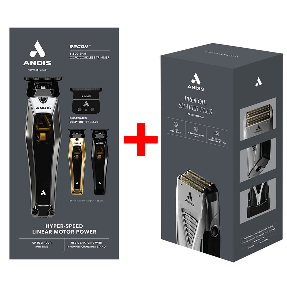 Andis Recon Trimmer w/ FREE ProFoil Plus Shaver