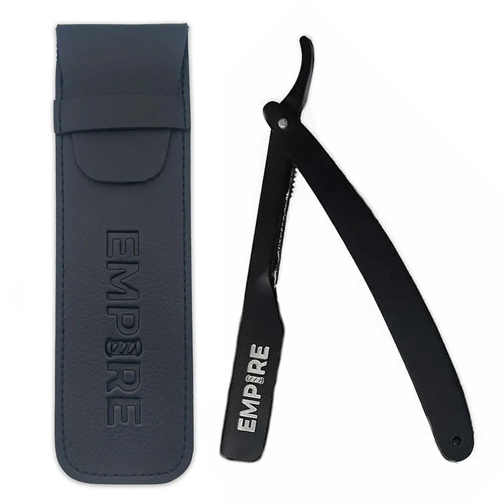 Push Up Razor #EMP100 Empire Black Steel Razor (Push Out) – Empire Barber Supply