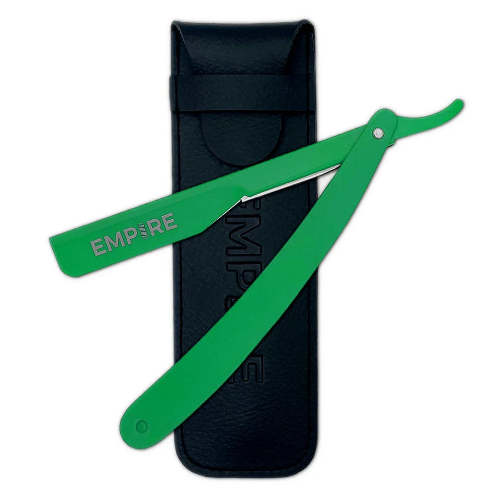 Push Up Razor #EMP115 Empire Green Steel Razor (Push Out) – Empire Barber Supply