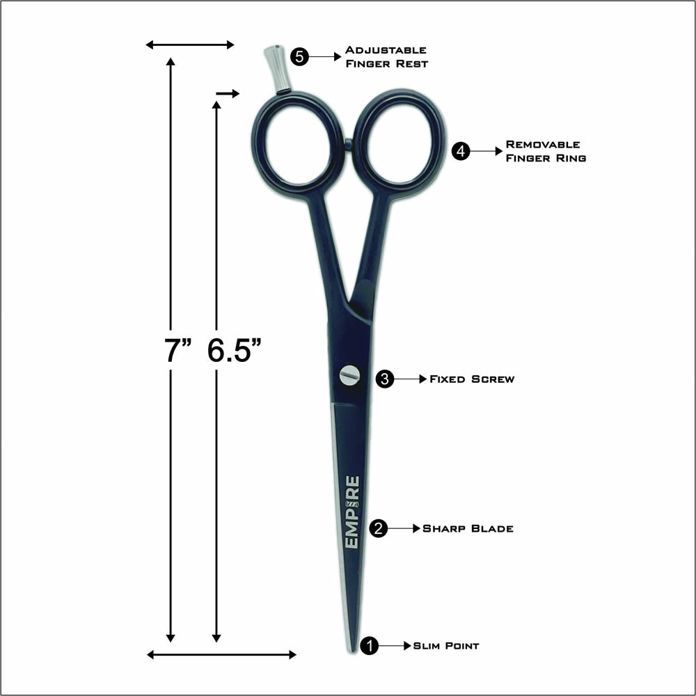 Empire Standard 6.5" Shear & Steel Razor Holder Combo #EMP2100
