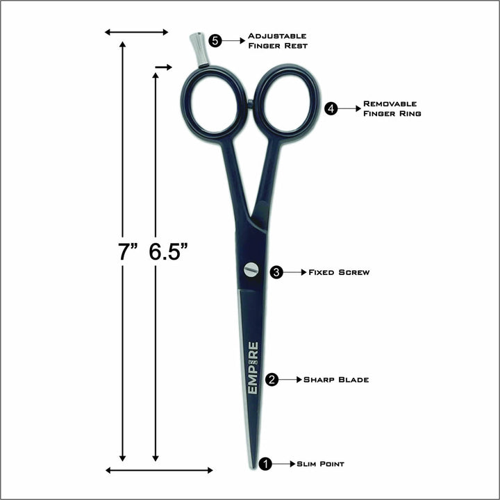 Empire Standard 6.5" Shear & Steel Razor Holder Combo #EMP2100