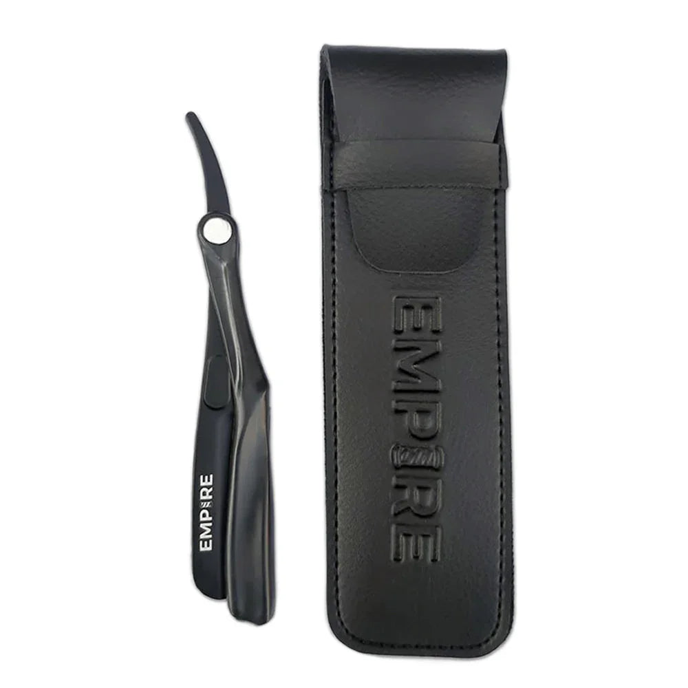 Foldable Rozar #EMP475 Empire Kamisori Folding Razor (Custom Blade) – Empire Barber Supply