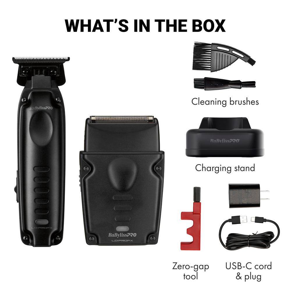 BabylissPro Compact LO-PRO Trimmer &amp; Shaver Combo Pack 