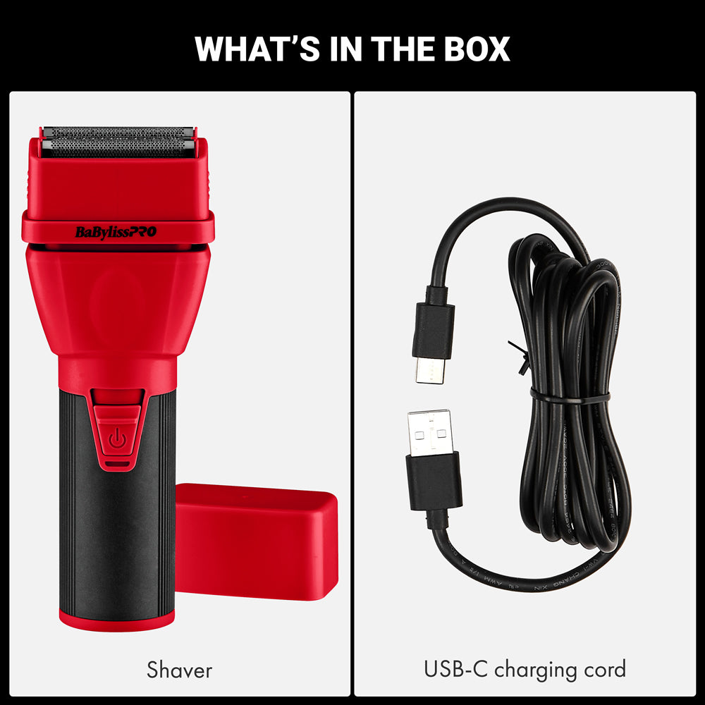 BabylissPro CoreFX Shaver - Red 