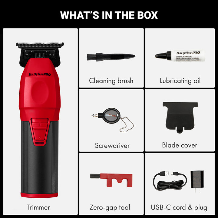 BabylissPro CoreFX Trimmer - Red 