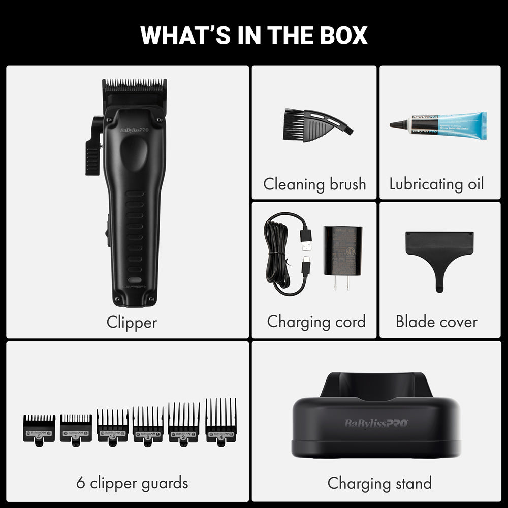 BabylissPro Compact LO-PRO Clipper - Black 