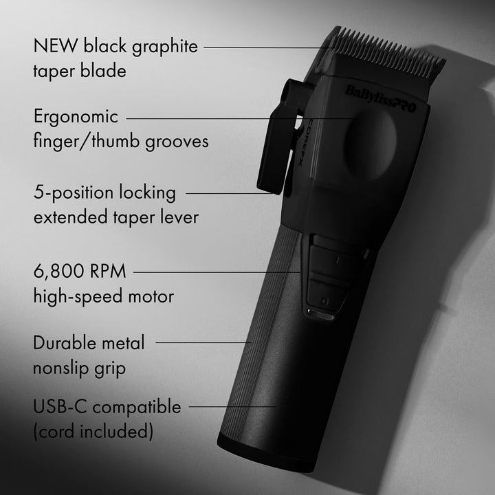 BabylissPro CoreFX Clipper - Black 