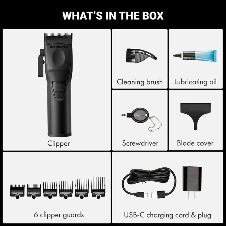 BabylissPro CoreFX Clipper - Black 