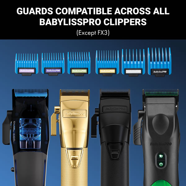 BabylissPro Precision Magnetic Clipper Guards 6pk #FXPCMG