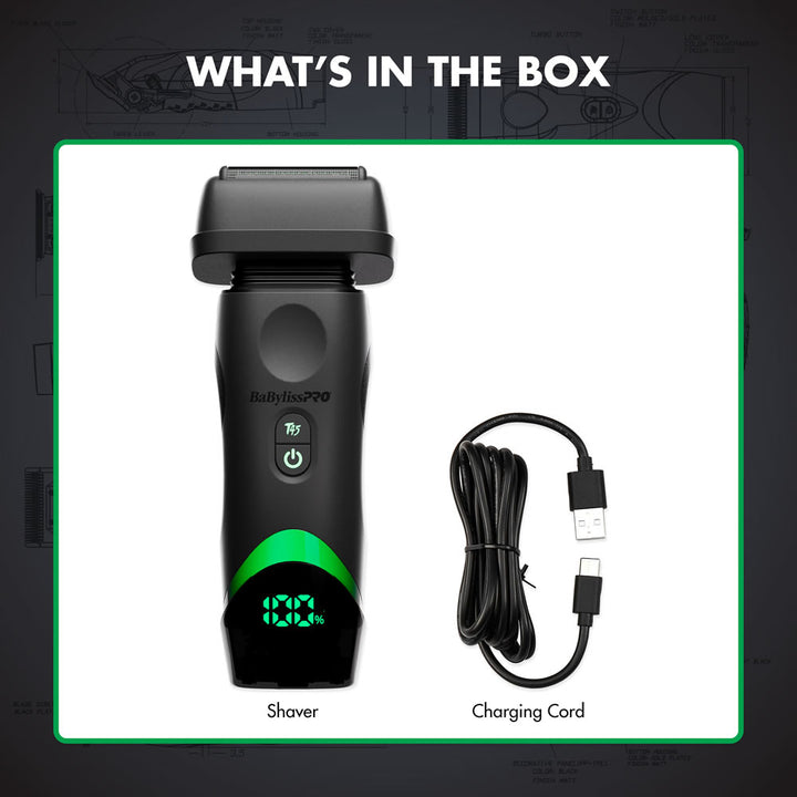 BaybylissPro Tomb45 Wireless Charging Double Foil Shaver 