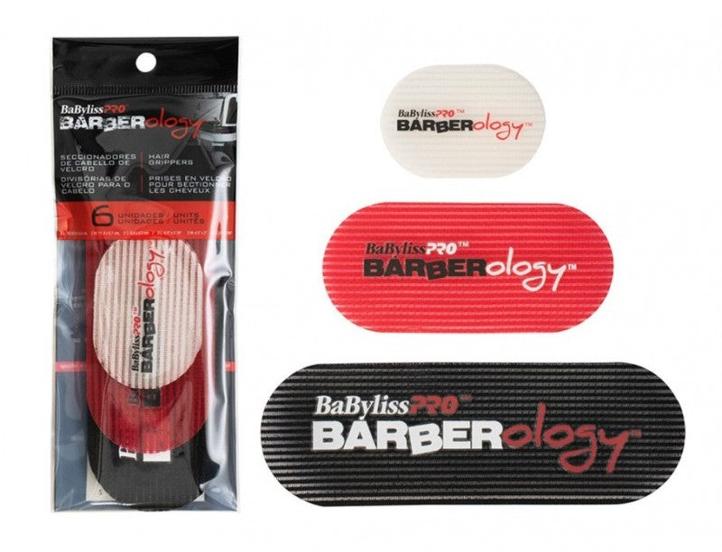 BabylissPro Barberology Hair Grippers 6pk #BVGRIP