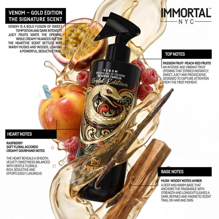 Immortal Venom GOLD EDITION Eau De Cologne 16.9oz