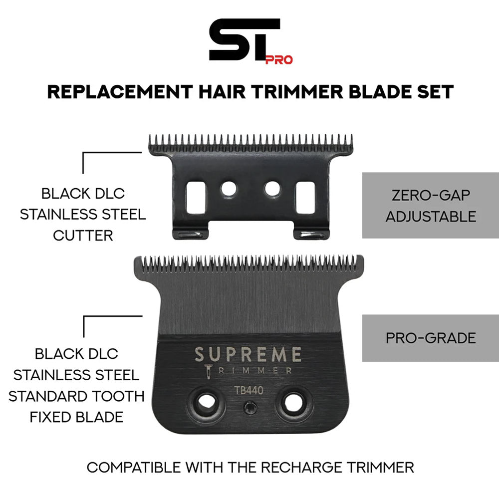 Supreme Recharge Trimmer Standard Replacement Blade #TB440
