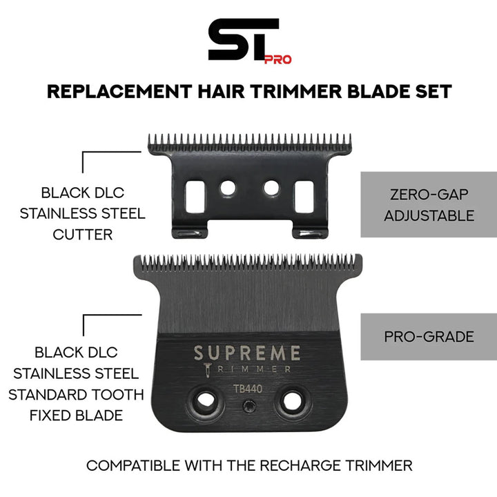 Supreme Recharge Trimmer Standard Replacement Blade #TB440