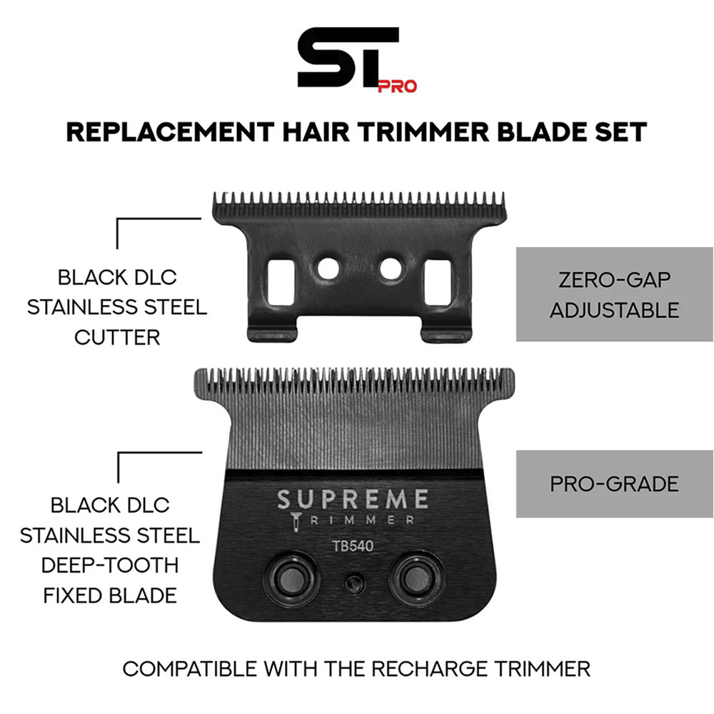 Supreme Recharge Trimmer Deep-Tooth Replacement Blade #TB540