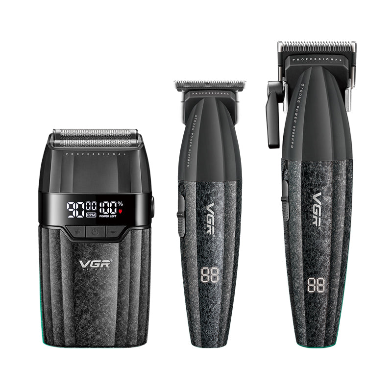 VGR V-640 S3 Professional 3pc Barber Set