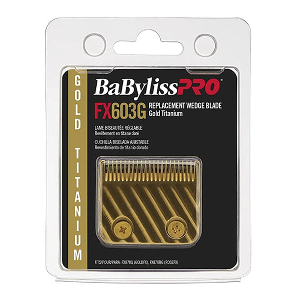 #FX603G  BabylissPro Gold Titanium Wedge Blade