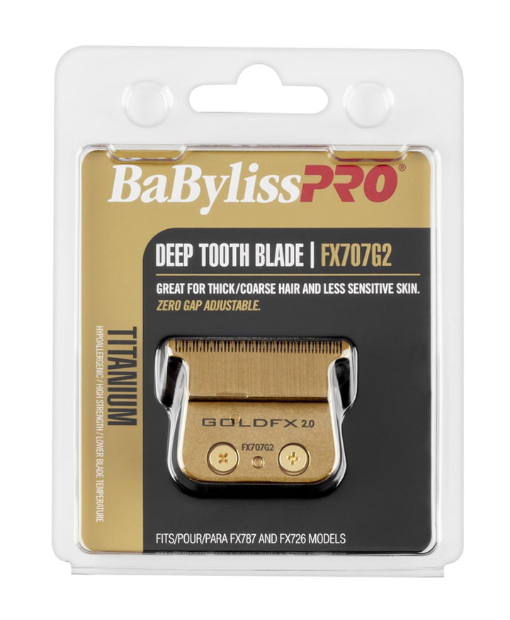 BabylissPro Gold Titanium Deep-Tooth Trimmer Blade #FX707G2
