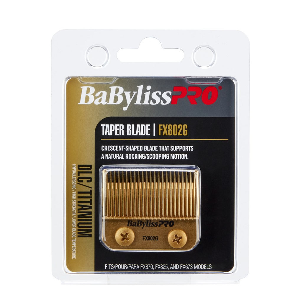 BabylissPro Gold DLC/Titanium Taper Blade #FX802G
